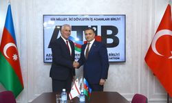 KKTC Ekonomi ve Enerji Bakanı Amcaoğlu, Azerbaycan'da iş insanlarıyla buluştu