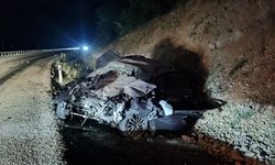 Konya'da yolcu otobüsü ile çarpışan otomobilin sürücüsü hayatını kaybetti