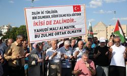 İsrail'in Filistin'e yönelik saldırıları Kayseri'de protesto edildi