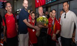 Avrupa Şampiyonası'nda ikinci olan özel sporcular, yurda döndü