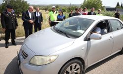 Çanakkale Valisi Ömer Toraman trafik denetimine katıldı