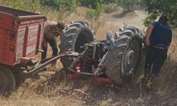 Edirne'de devrilen traktörün sürücüsü öldü