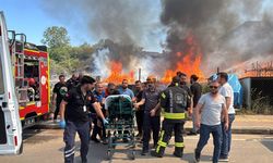 Kocaeli'de palet fabrikasının depolama sahasında çıkan yangın kontrol altına alındı