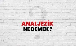 Analjezik Ne Demek?
