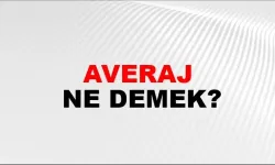 Averaj ne demek?