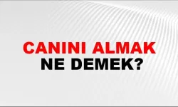 Canını almak ne demek