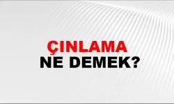 Çınlama ne demek