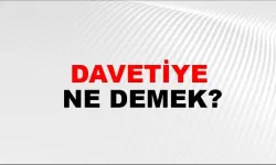 Davetiye Ne Demek