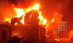 Diyarbakır'da işçi konteynerlerinde yangın paniği