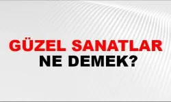 Güzel Sanatlar Ne Demek?
