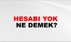 Hesabı Yok ne demek