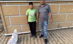 Balık ağıyla kuşu kurtardı