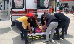 Karaman’da kepçe ile çarpışan elektrikli bisikletli çocuk yaralandı