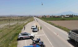 Jandarma, trafiği cayrokopter ve dron ile denetliyor