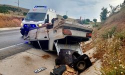 Tek taraflı trafik kazasında 1 kişi yaralandı