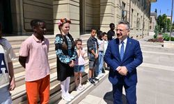 Vali Aksoy, çocuk işçiliğiyle ilgili video çekimine katıldı