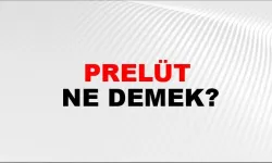 Prelüt ne demek
