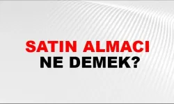 Satın Almacı Ne Demek?