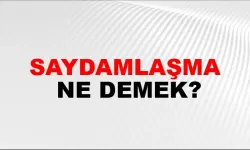 Saydamlaşma ne demek