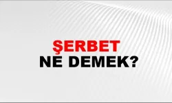 Şerbet ne demek