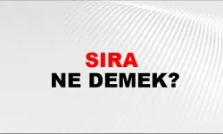 Sıra ne demek?