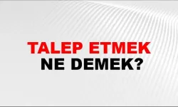Talep Etmek Ne Demek?