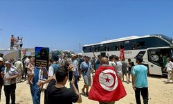 Gazze’ye ilerleyen Mağrib Direniş Konvoyu Libya’nın Zliten kentinden Misrata’ya doğru yola çıktı
