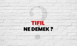 Tıfıl Ne Demek?