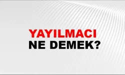 Yayılmacı ne demek?