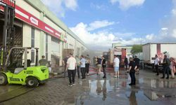 Zeytin tesisinde korkutan yangın