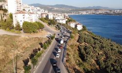 Gemlik-Kumla karayolunda yoğun trafik
