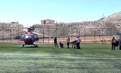 Darende’de eli kesilen vatandaş ambulans helikopterle Malatya’ya sevk edildi