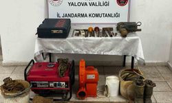 Yalova’da 3 defineci suçüstü yakalandı