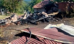 Sinop’ta çıkan yangında iki ahşap ambar küle döndü