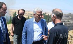Kırıkkale Valisi Makas yangın bölgesinde incelemelerde bulundu