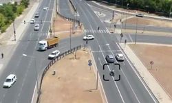 Bingöl’de dron destekli trafik denetiminde plakasız motosiklete ceza