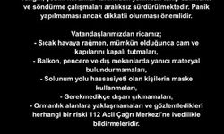 Bursalılara Büyükşehirden kül yağmuru uyarısı