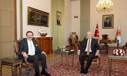TBMM Başkanı Kurtulmuş, TOBB Başkanı Hisarcıklıoğlu'nu kabul etti