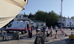 İstanköy Adası'nda rahatsızlanan Alman turist deniz ambulansıyla Bodrum'a getirildi