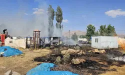 Doğanşehir’de konteyner yangını