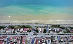 Karadeniz'de sağanak sonrası denizin rengi "kahverengi" oldu