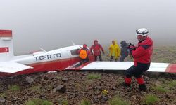 Kaçkar Dağları'nın zirvesinde düşen uçağın pilotu hayatını kaybetti