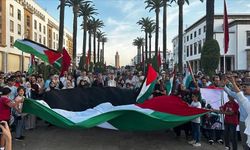 Fas'ta on binlerce kişi, Gazze'de açlığı silah olarak kullanan İsrail'i protesto etti