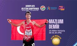 Milli Atlet Mazlum Demir’den Avrupa U23 Atletizm Şampiyonası’nda Altın Madalya