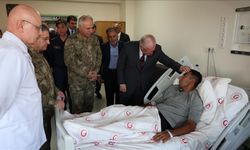 Milli Savunma Bakanı Güler, metan gazından zehirlenen askerleri hastanede ziyaret etti