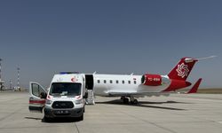 Ağrı'da kalp rahatsızlığı olan bebek ambulans uçakla Ankara'ya gönderildi