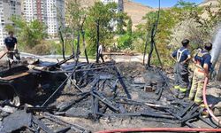 Ankara’da çıkan yangında 33 kanatlı hayvan telef oldu