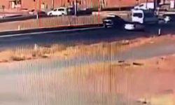 Anayoldaki kavşakta ters yöne girdi, kaza kaçınılmaz oldu