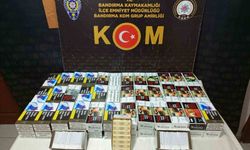 Bandırma’da kaçak makaron operasyonu
