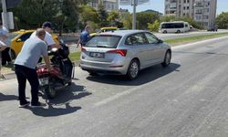 Edirne’de motosiklet, yayaya yol veren otomobile çarptı: 1 yaralı